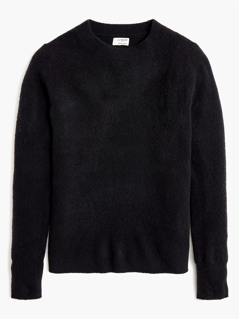J. Crew Black Extra Soft Crewneck Sweater - Picture 2 of 6